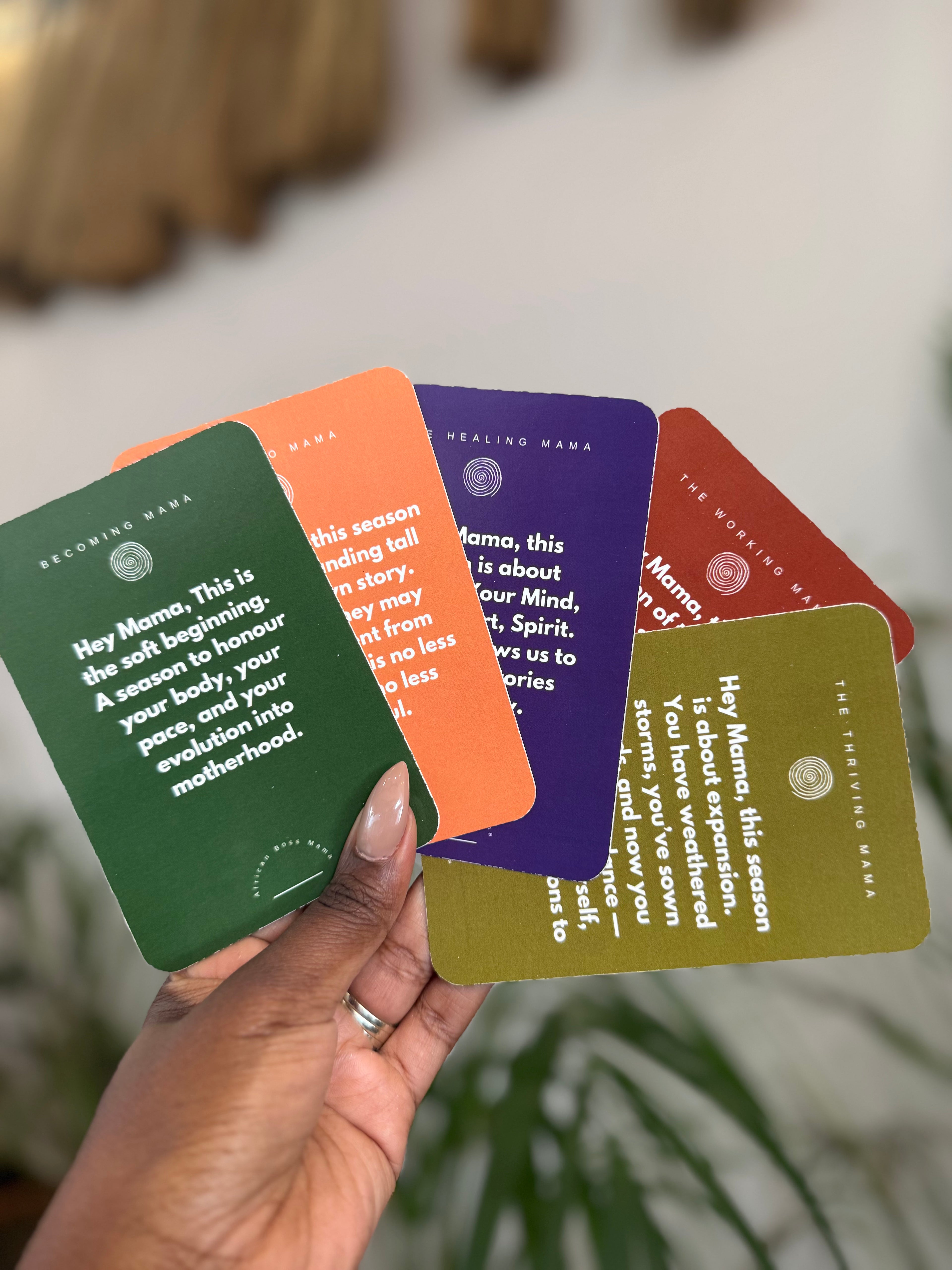 African Boss Mama Affirmation Card Set